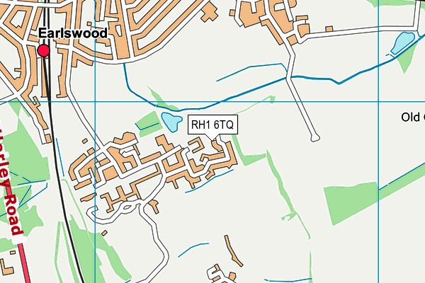 RH1 6TQ map - OS VectorMap District (Ordnance Survey)