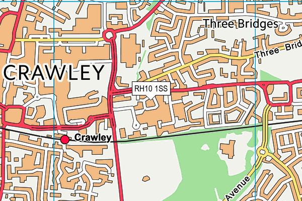 Energie Fitness (Crawley) map (RH10 1SS) - OS VectorMap District (Ordnance Survey)