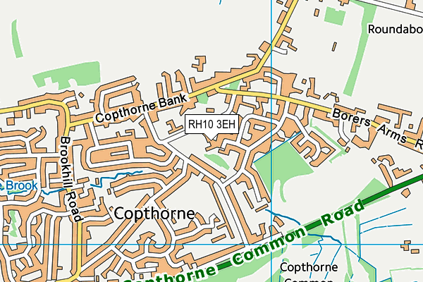 RH10 3EH map - OS VectorMap District (Ordnance Survey)