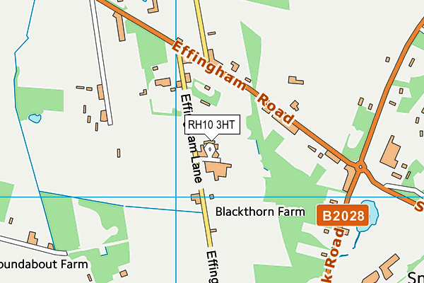 RH10 3HT map - OS VectorMap District (Ordnance Survey)