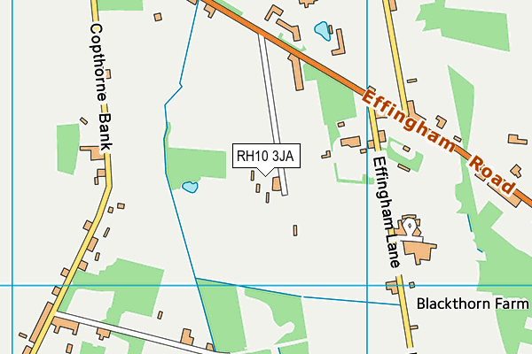 RH10 3JA map - OS VectorMap District (Ordnance Survey)