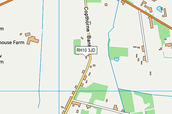 RH10 3JD map - OS VectorMap District (Ordnance Survey)