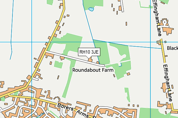 RH10 3JE map - OS VectorMap District (Ordnance Survey)