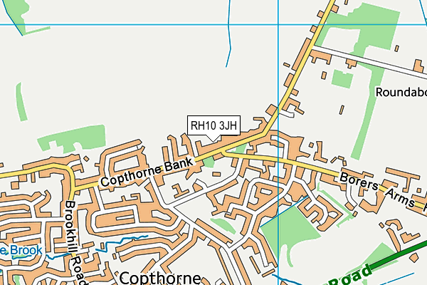 RH10 3JH map - OS VectorMap District (Ordnance Survey)