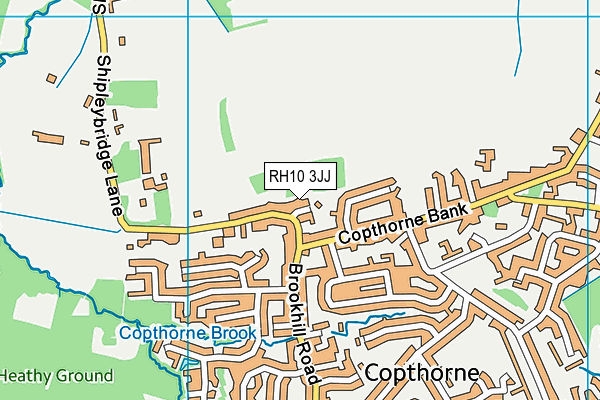 RH10 3JJ map - OS VectorMap District (Ordnance Survey)