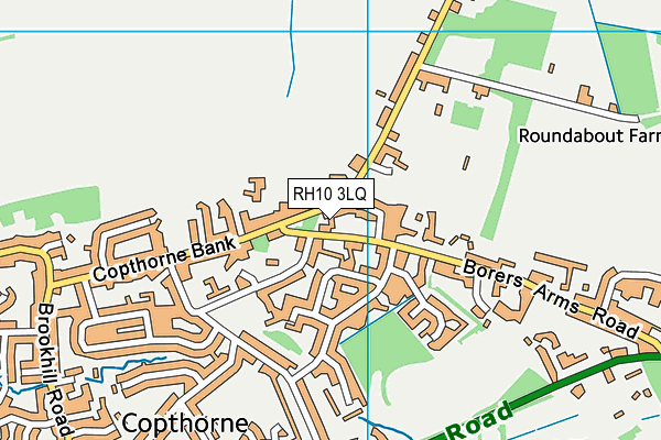 RH10 3LQ map - OS VectorMap District (Ordnance Survey)