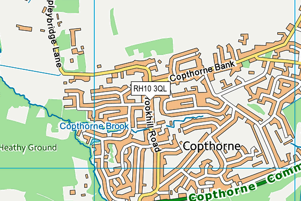RH10 3QL map - OS VectorMap District (Ordnance Survey)