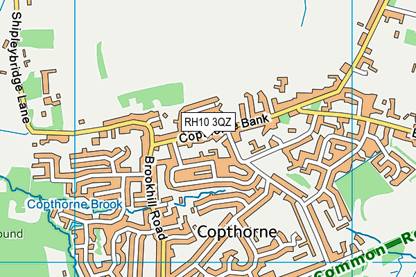 RH10 3QZ map - OS VectorMap District (Ordnance Survey)