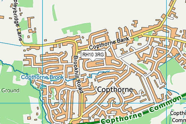 RH10 3RG map - OS VectorMap District (Ordnance Survey)