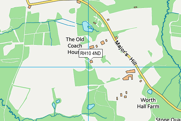 RH10 4ND map - OS VectorMap District (Ordnance Survey)
