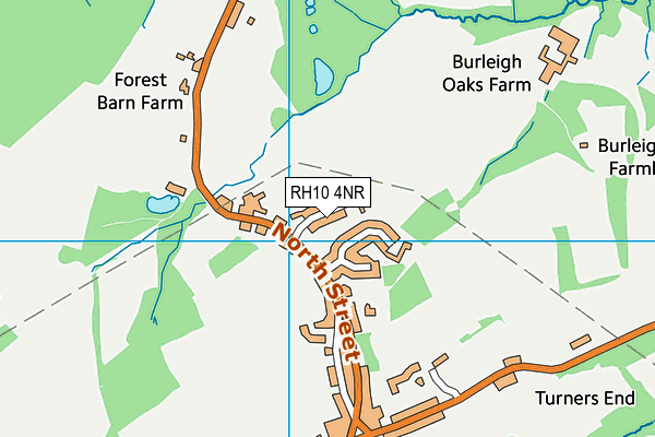 RH10 4NR map - OS VectorMap District (Ordnance Survey)