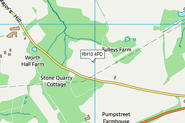 Turners Hill Cricket Club map (RH10 4PD) - OS VectorMap District (Ordnance Survey)