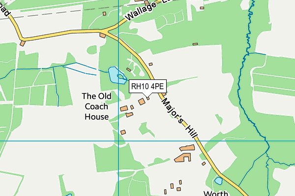 RH10 4PE map - OS VectorMap District (Ordnance Survey)