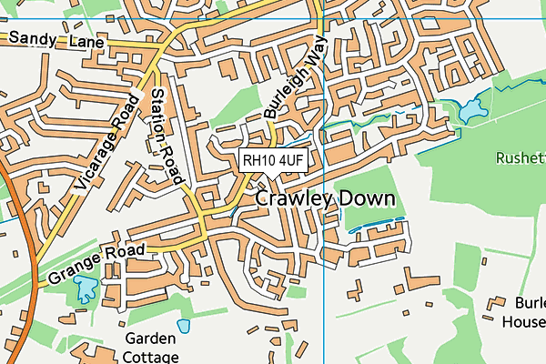 Map of CRAWLEY ROOFING SERVICES LTD at district scale