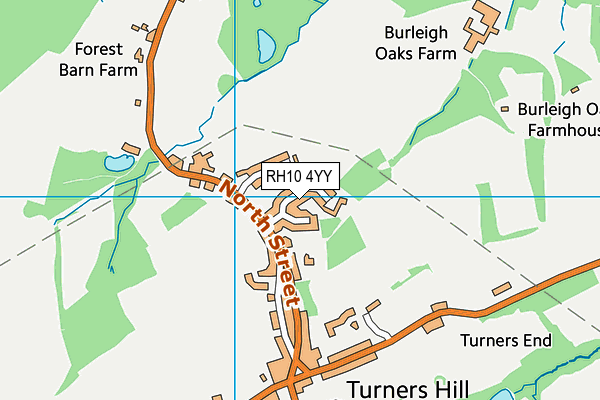 Map of ROWLINGSON ARBORISTS LIMITED at district scale