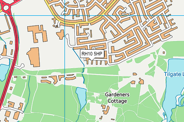 RH10 5HP map - OS VectorMap District (Ordnance Survey)