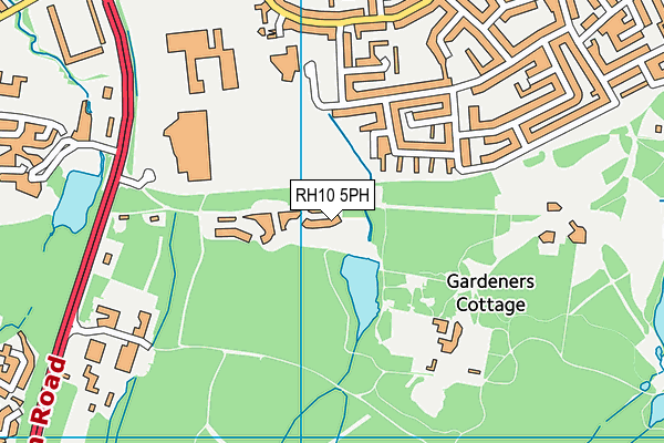 RH10 5PH map - OS VectorMap District (Ordnance Survey)