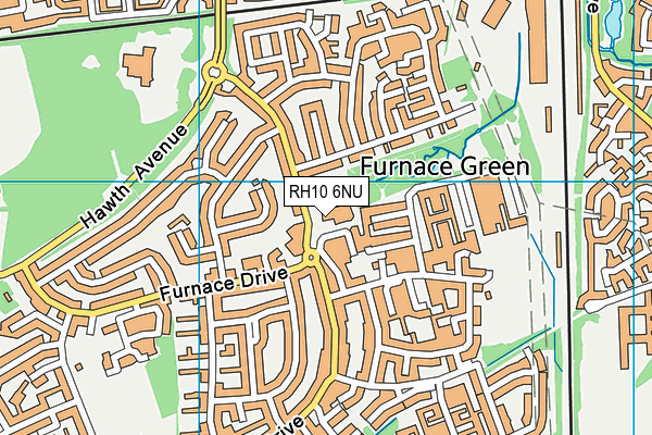 St Andrew's CofE Primary School map (RH10 6NU) - OS VectorMap District (Ordnance Survey)