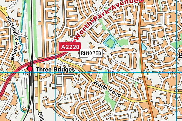Pound Hill Junior School, Crawley map (RH10 7EB) - OS VectorMap District (Ordnance Survey)