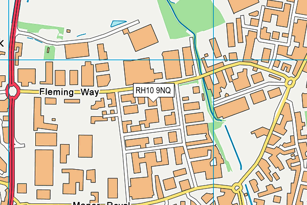 RH10 9NQ map - OS VectorMap District (Ordnance Survey)