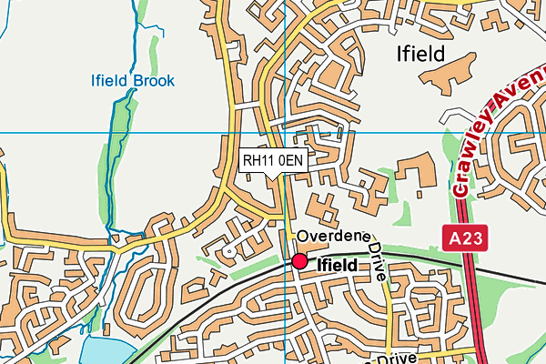 RH11 0EN map - OS VectorMap District (Ordnance Survey)