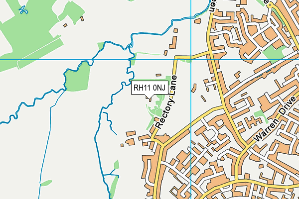 RH11 0NJ map - OS VectorMap District (Ordnance Survey)