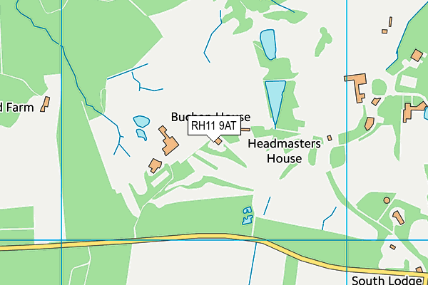 Cottesmore Golf & Country Club map (RH11 9AT) - OS VectorMap District (Ordnance Survey)