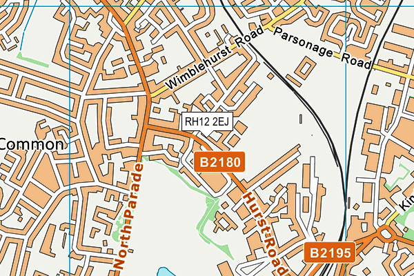 RH12 2EJ map - OS VectorMap District (Ordnance Survey)