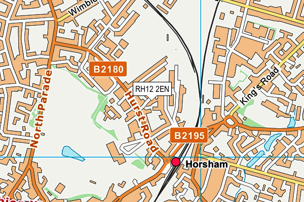 RH12 2EN map - OS VectorMap District (Ordnance Survey)