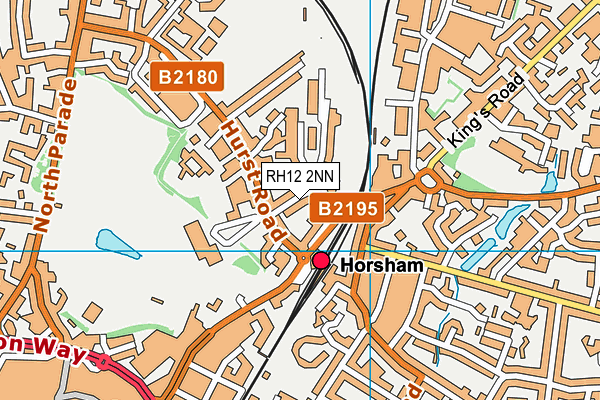 Curves For Women (Horsham) (Closed) map (RH12 2NN) - OS VectorMap District (Ordnance Survey)