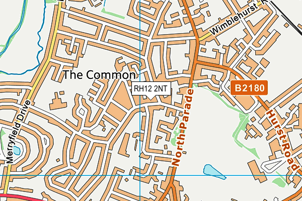 RH12 2NT map - OS VectorMap District (Ordnance Survey)