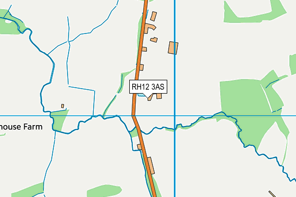 RH12 3AS map - OS VectorMap District (Ordnance Survey)