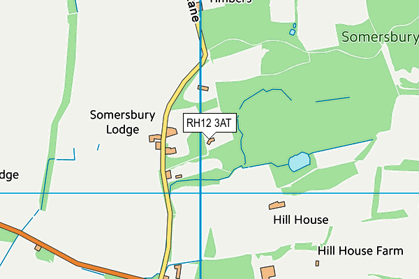 RH12 3AT map - OS VectorMap District (Ordnance Survey)