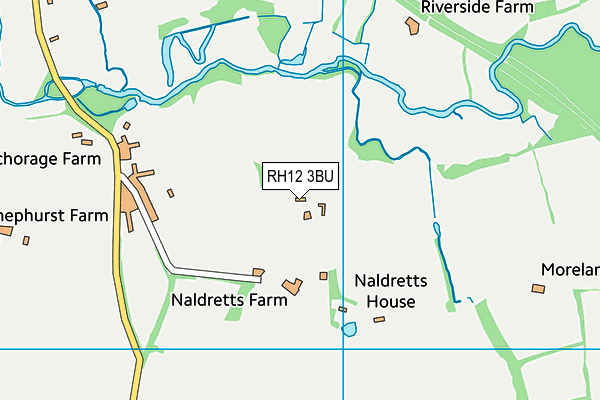 RH12 3BU map - OS VectorMap District (Ordnance Survey)