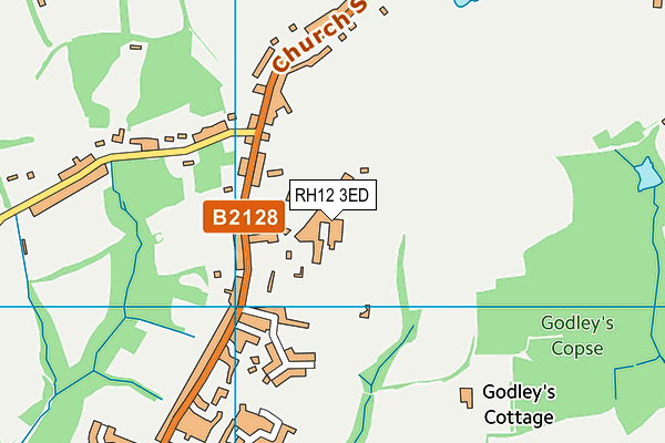 RH12 3ED map - OS VectorMap District (Ordnance Survey)