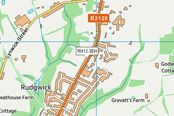 RH12 3EH map - OS VectorMap District (Ordnance Survey)