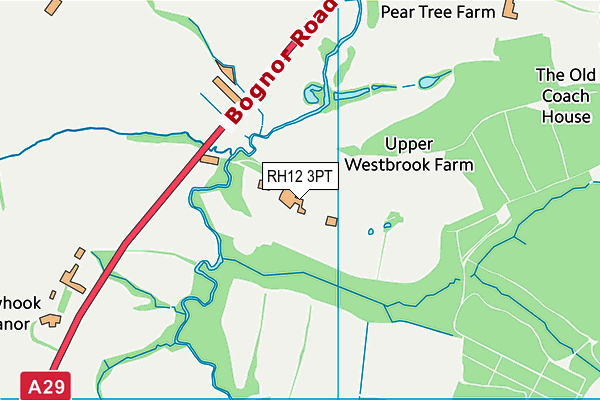 RH12 3PT map - OS VectorMap District (Ordnance Survey)