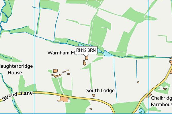 RH12 3RN map - OS VectorMap District (Ordnance Survey)