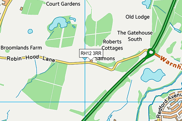 Rookwood Golf Course map (RH12 3RR) - OS VectorMap District (Ordnance Survey)