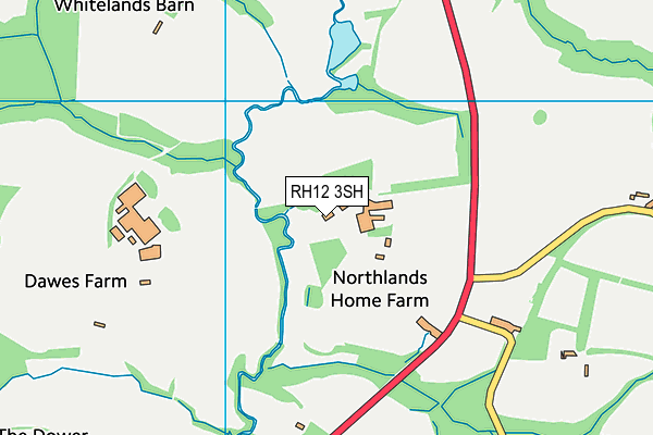 RH12 3SH map - OS VectorMap District (Ordnance Survey)