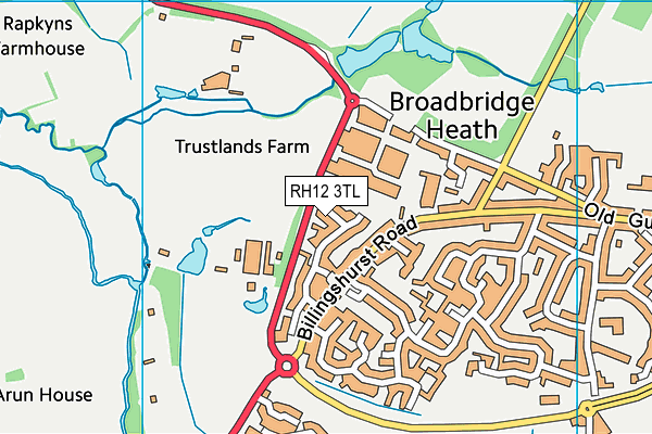 RH12 3TL map - OS VectorMap District (Ordnance Survey)