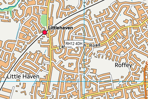 RH12 4DH map - OS VectorMap District (Ordnance Survey)