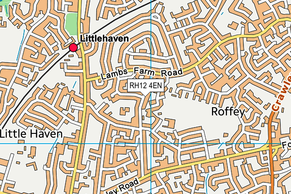 RH12 4EN map - OS VectorMap District (Ordnance Survey)
