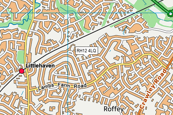 RH12 4LQ map - OS VectorMap District (Ordnance Survey)