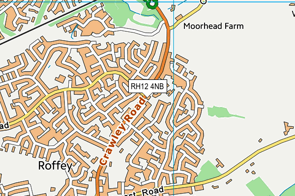 RH12 4NB map - OS VectorMap District (Ordnance Survey)