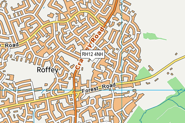 RH12 4NH map - OS VectorMap District (Ordnance Survey)