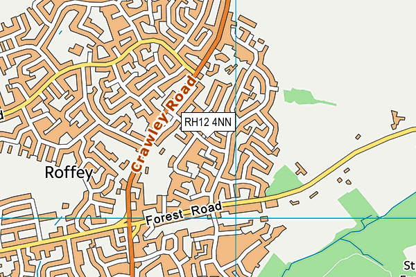 RH12 4NN map - OS VectorMap District (Ordnance Survey)