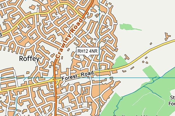RH12 4NR map - OS VectorMap District (Ordnance Survey)