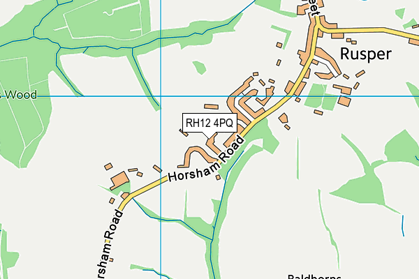 RH12 4PQ map - OS VectorMap District (Ordnance Survey)