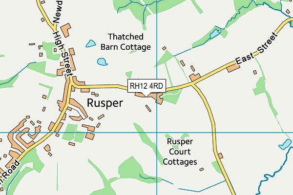 RH12 4RD map - OS VectorMap District (Ordnance Survey)